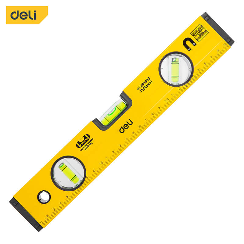 ไม้วัดระดับน้ำ DELI EDL290300-YL-01 30ซม. สีเหลือง